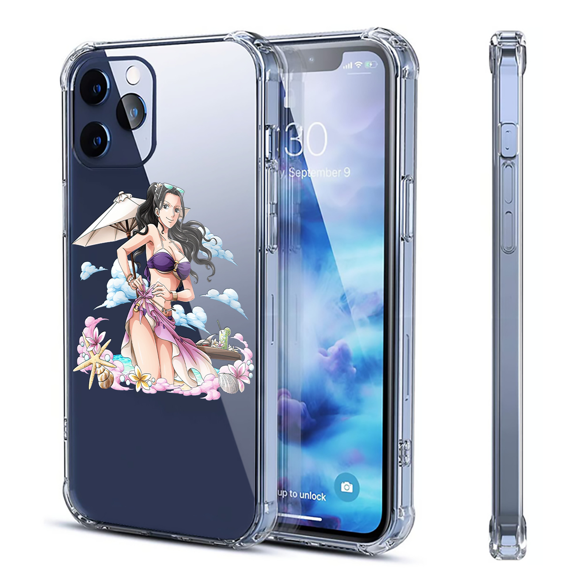 （画像用） ワンピース ニコ・ロビン ONE PIECE Nico Robin 【iPhone 12シリーズ対応】透明スマホケース（クリアソフトケース）
